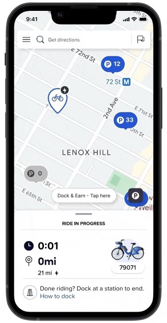 Alerts and automatic rerouting, mid-ride